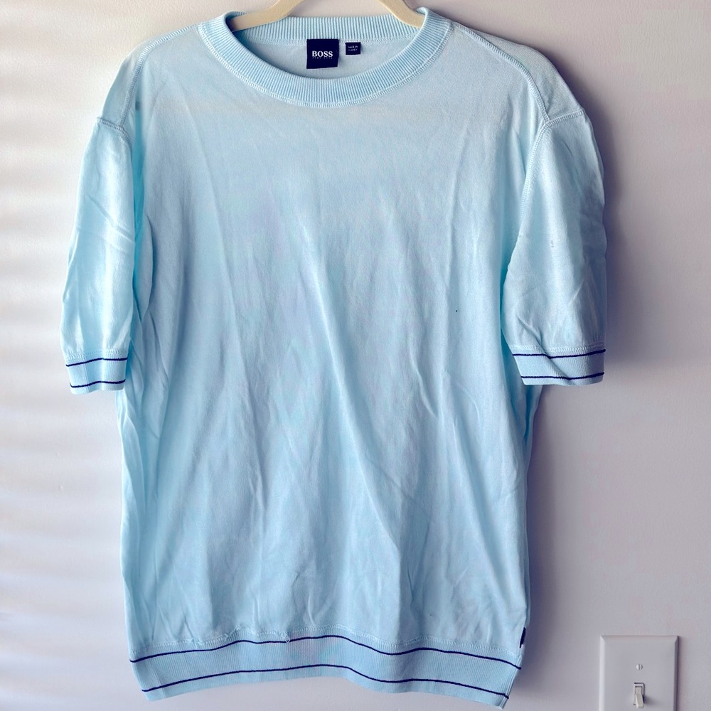 BOSS Hugo Boss short sleeve sweater t shirt